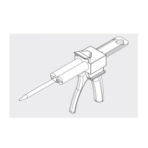 Automix-Pistole zur Verklebung von Verbundsicherheitsglas (VSG)